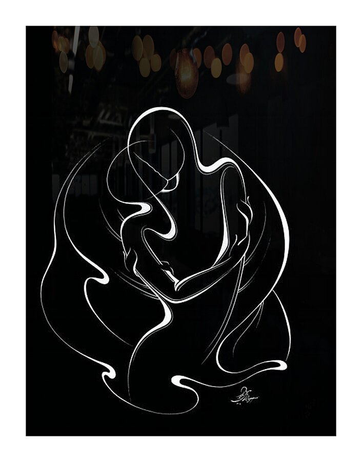 Silent Embrace Picture Frame print