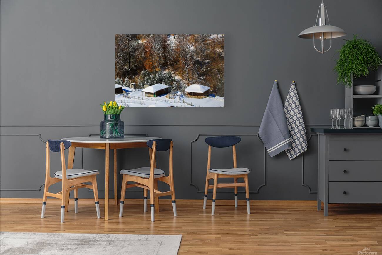 Autumn Behind the Snow Reproduction