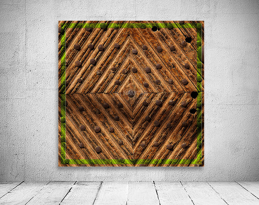 Rustic Geometr Wall Preview