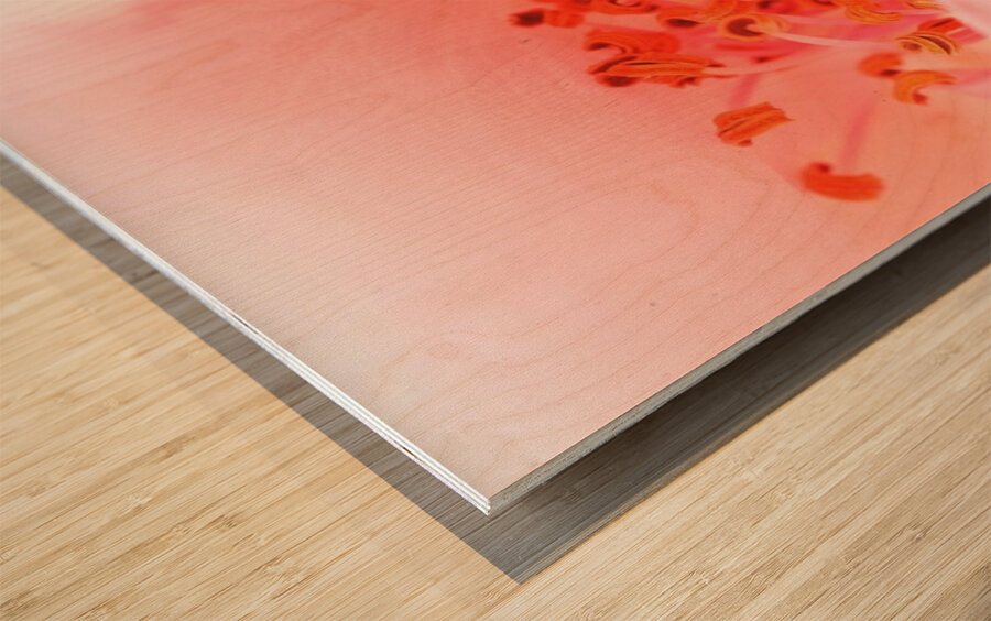 Heart of the Blossom  Wood print