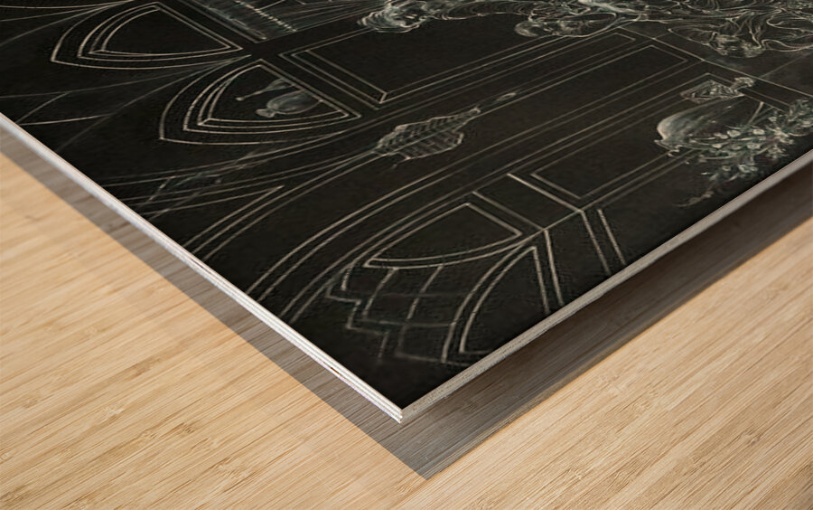 Burning Illuminates Wood print