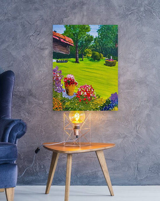 Karl Mieluk Canvas Portrait Of A Gardeners Paradise 2021 by Karl Mieluk