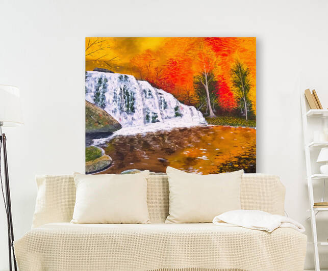 Karl Mieluk The Autumn Waterfall 2022 by Karl Mieluk