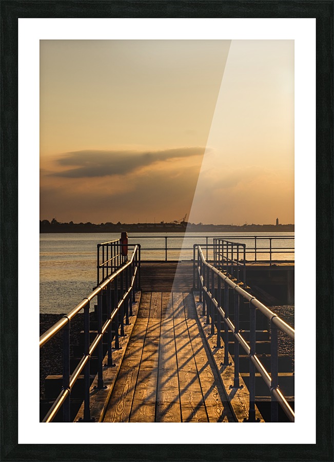Sunset Boardwalk Picture Frame print