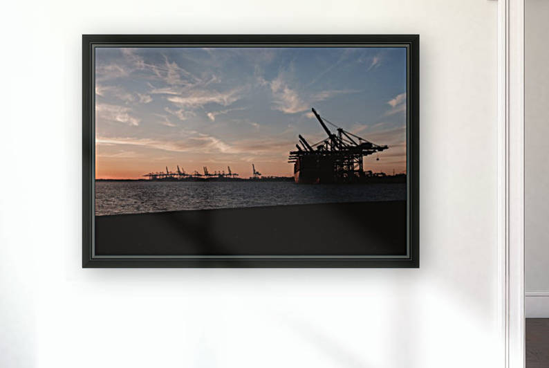 Sunset at the Port Reproduction