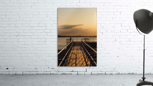 Sunset Boardwalk Wall Preview