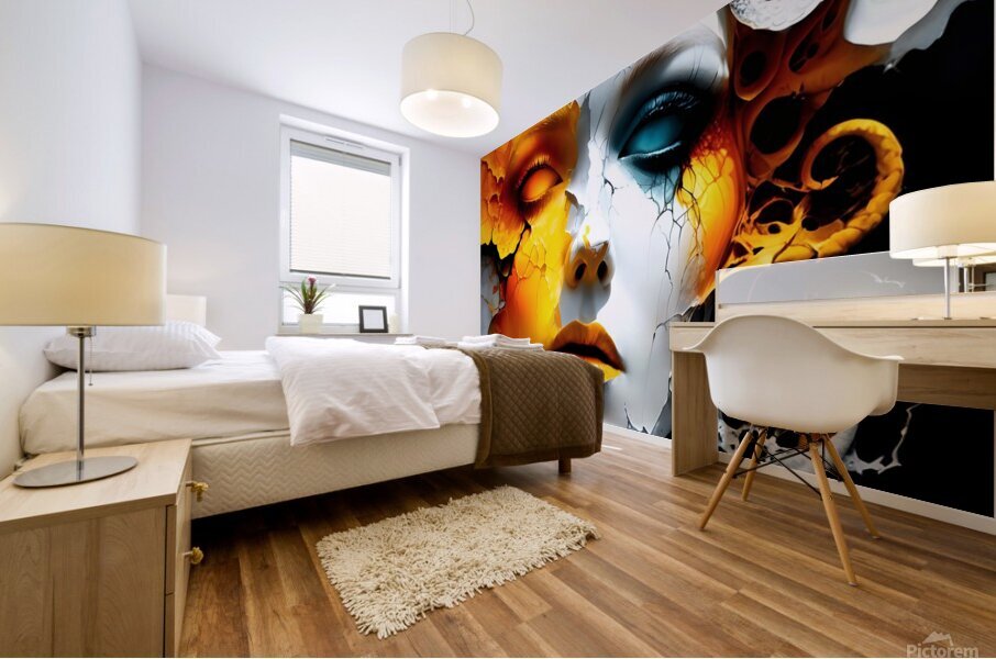Plaster Mural print