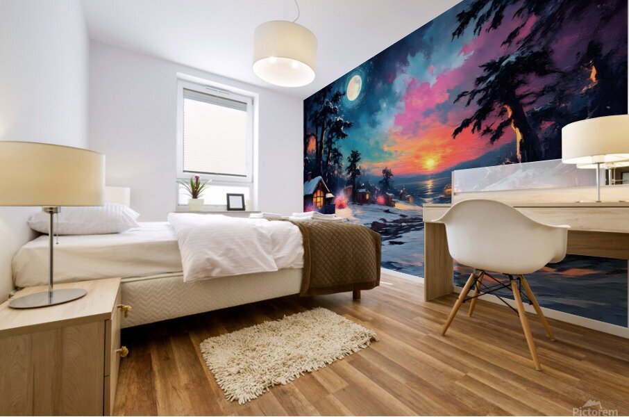 Winter Dawn Mural print