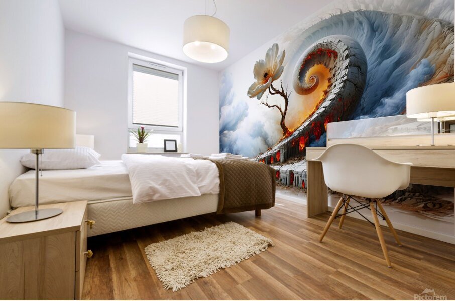 Fiery Empire Mural print