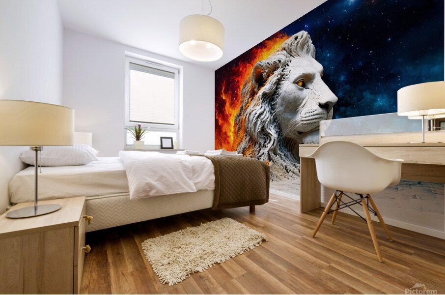 Lion Mural print