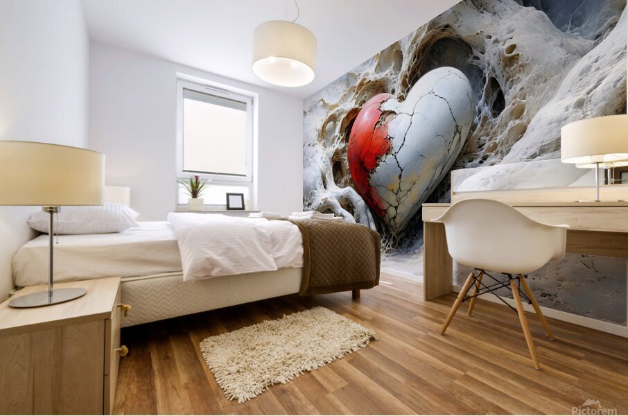Heart Mural print