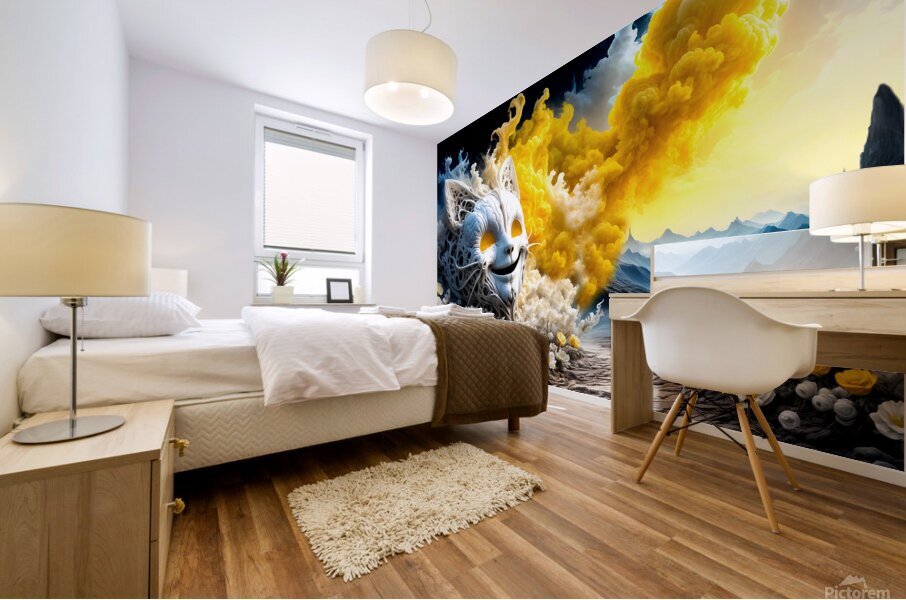 Kitty Mural print