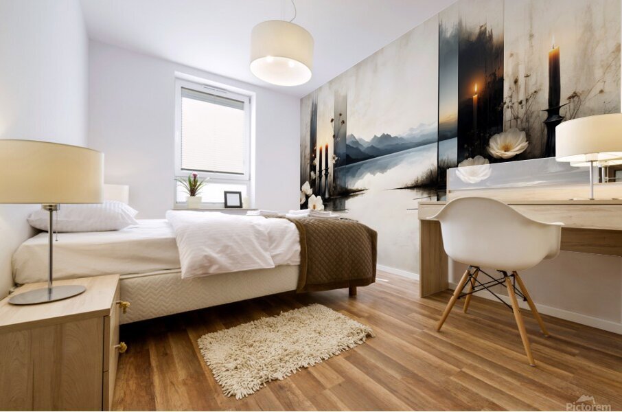 Candles Mural print