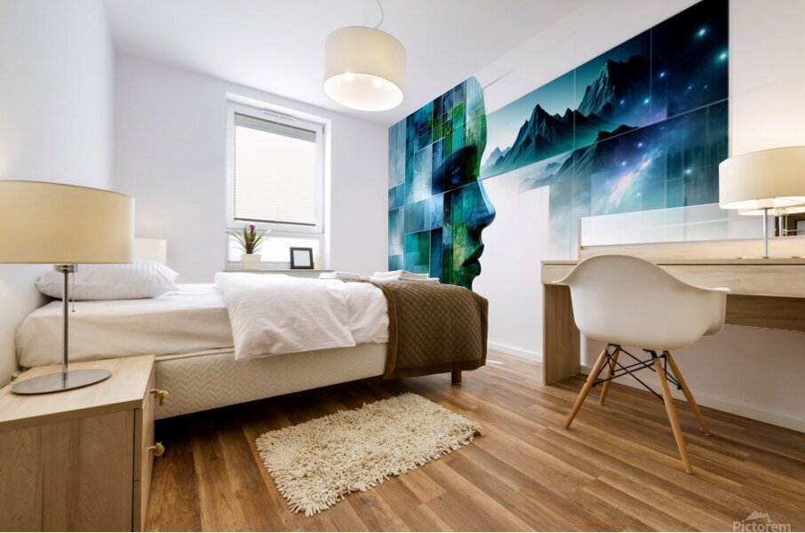 Mountains  Mural print