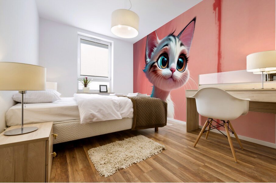 Cute Kitty Mural print