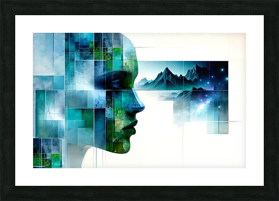 Mountains  Picture Frame print