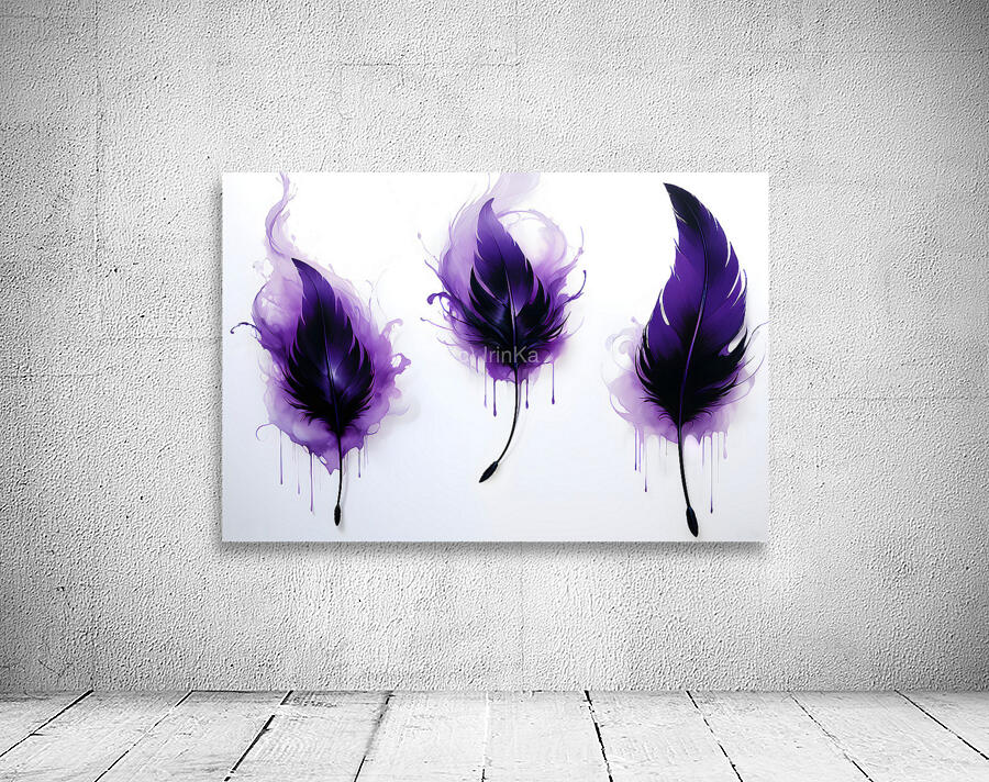 Purple Feathers   Wall Preview