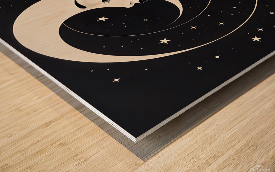 Starry Night Wood print