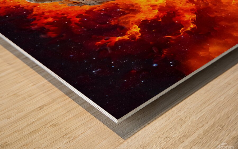 Lion Wood print
