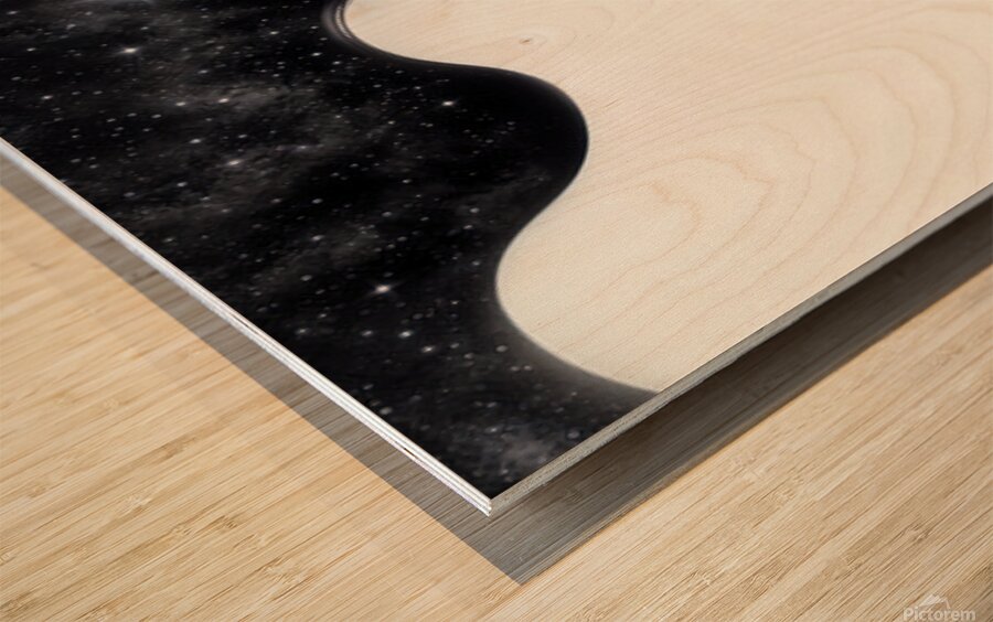 Night sky  Wood print