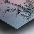 Snowy Sunset On Riversite Metal print