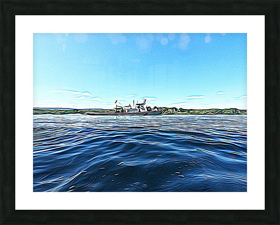 Psychedelic Boat Impression et Cadre photo