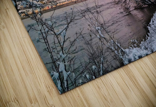 Snowy Sunset On Riversite Mr Apple puzzle