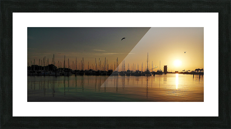 Sunrise Gold Picture Frame print