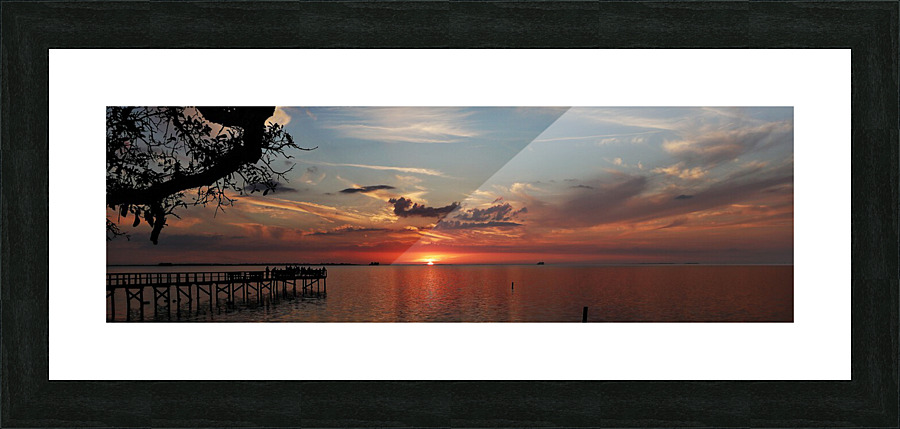 Sun Set Gold Picture Frame print