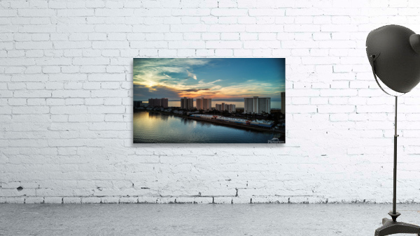 Bay Sunset V Wall Preview
