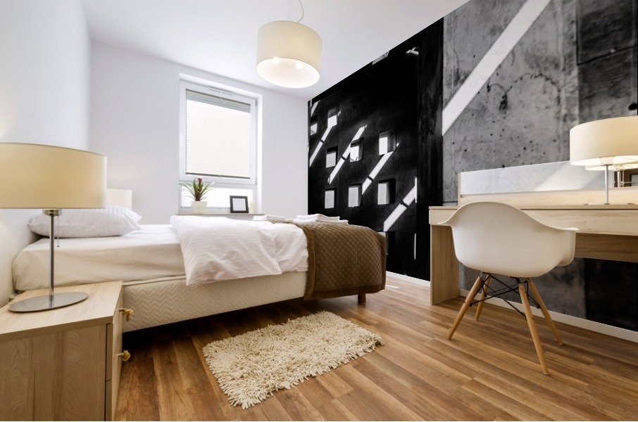Broken Light Beams Mural print