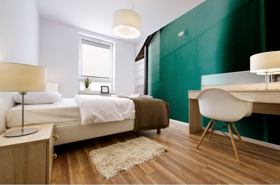 Green Glass Reflection Mural print