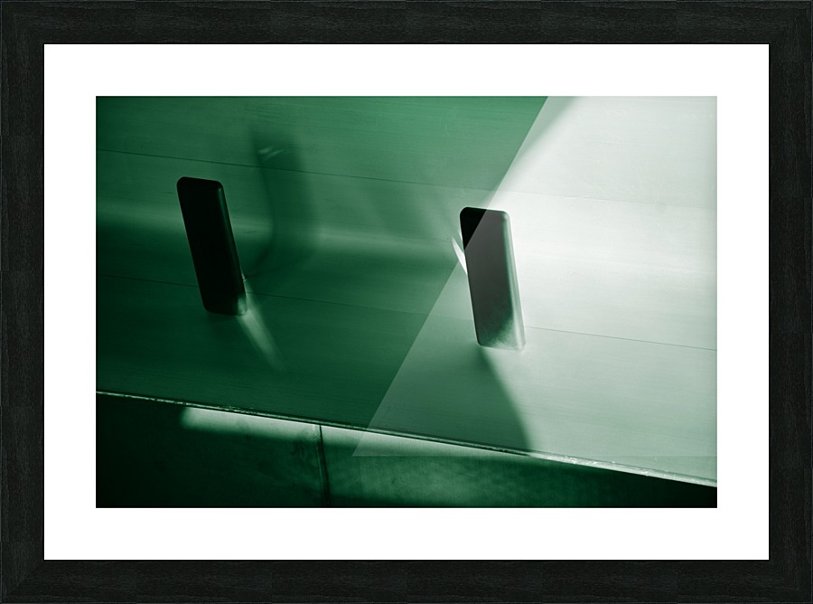 Green Reflection Illusion Picture Frame print