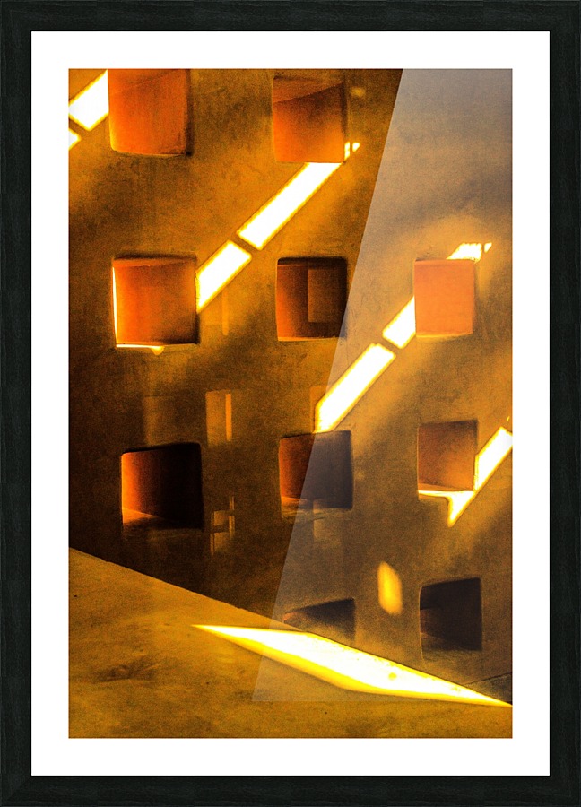 Block Windows and Light Picture Frame print