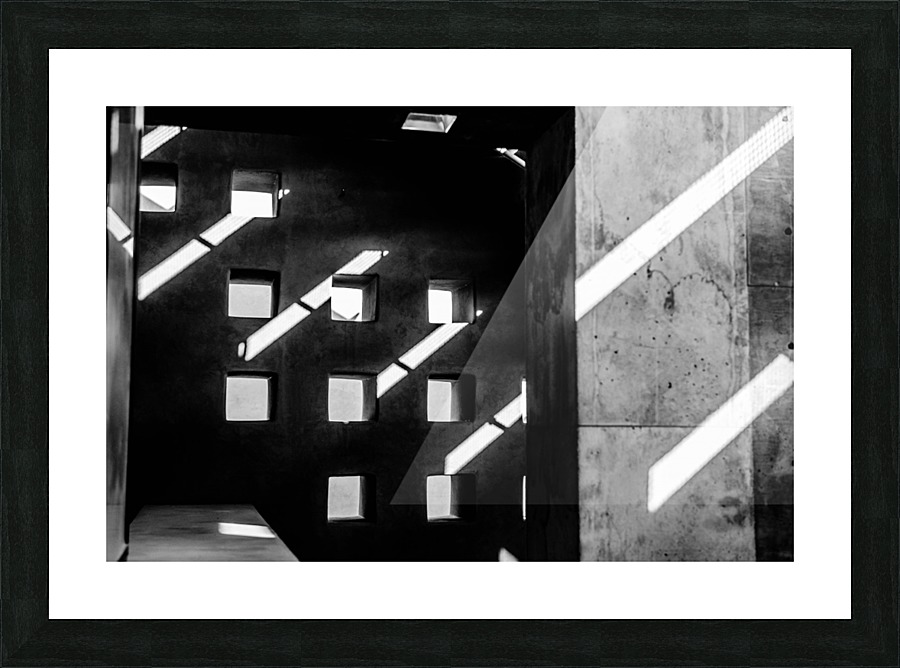 Broken Light Beams Picture Frame print