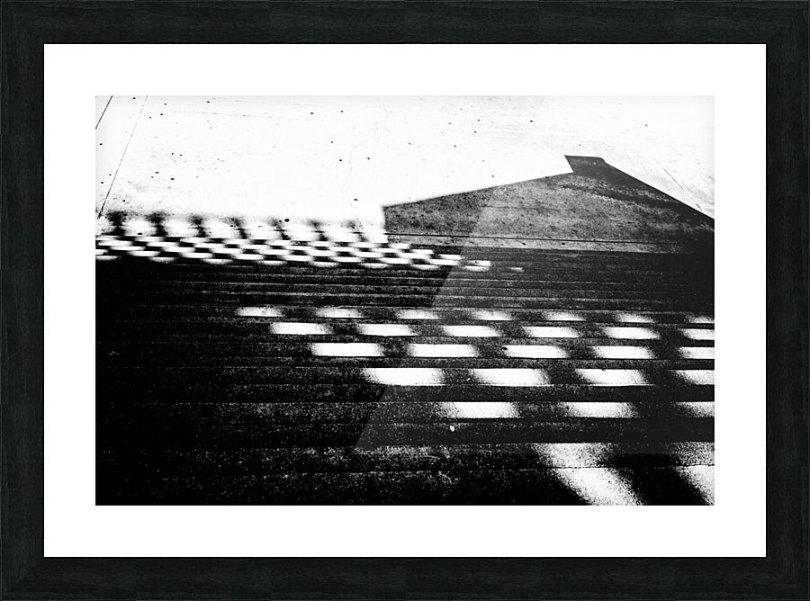 Checkered Light and Shadow Picture Frame print