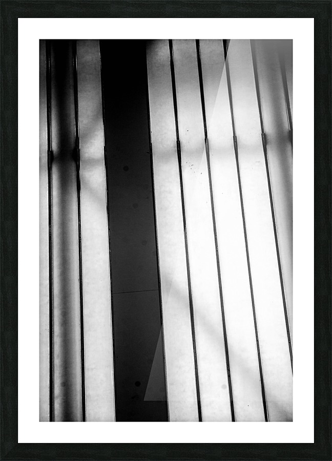 Vertical Shadow Lines Picture Frame print