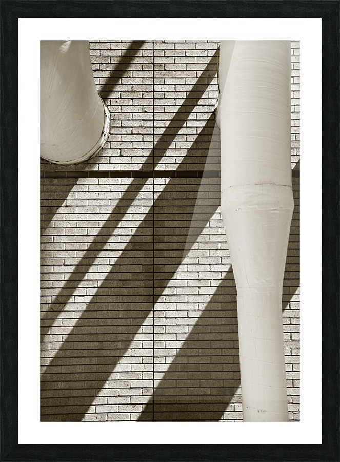 Diagonal Shadows Picture Frame print