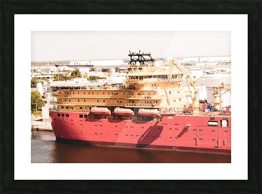 Ship Edda Picture Frame print