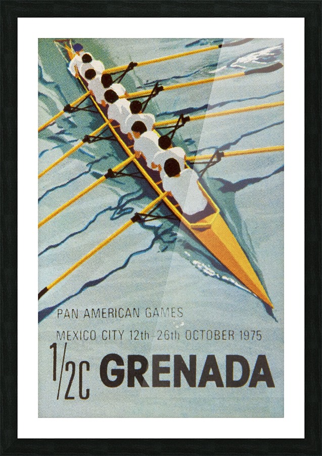 Stamp Grenada Picture Frame print