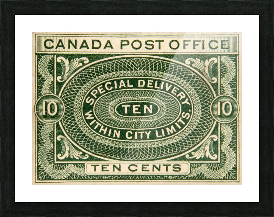 Canada Stamp Picture Frame print
