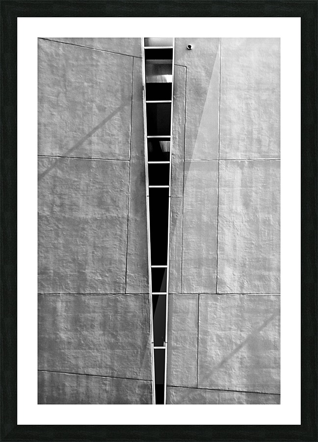 Split Wall with Lines Picture Frame print