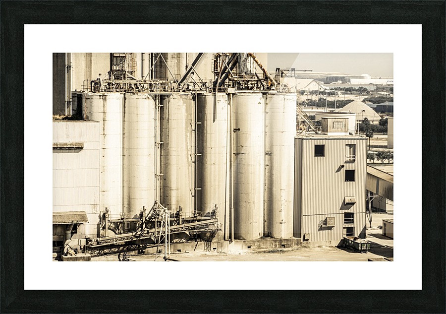 Shipyard Factory Picture Frame print
