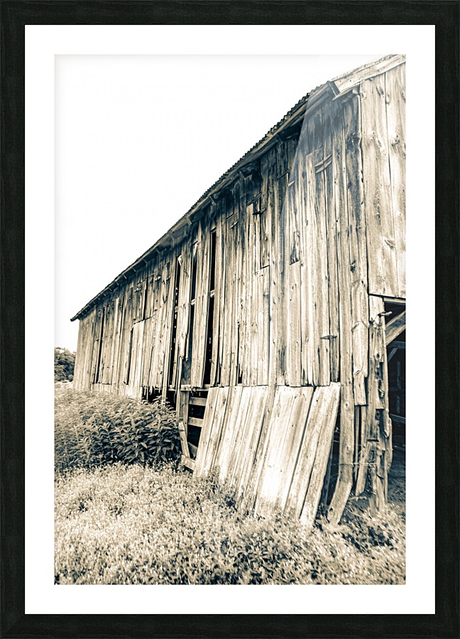 Textured Barn Picture Frame print