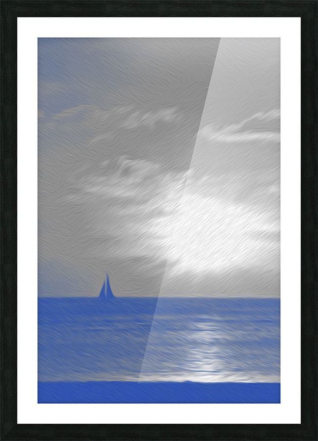 Night Sailing Picture Frame print