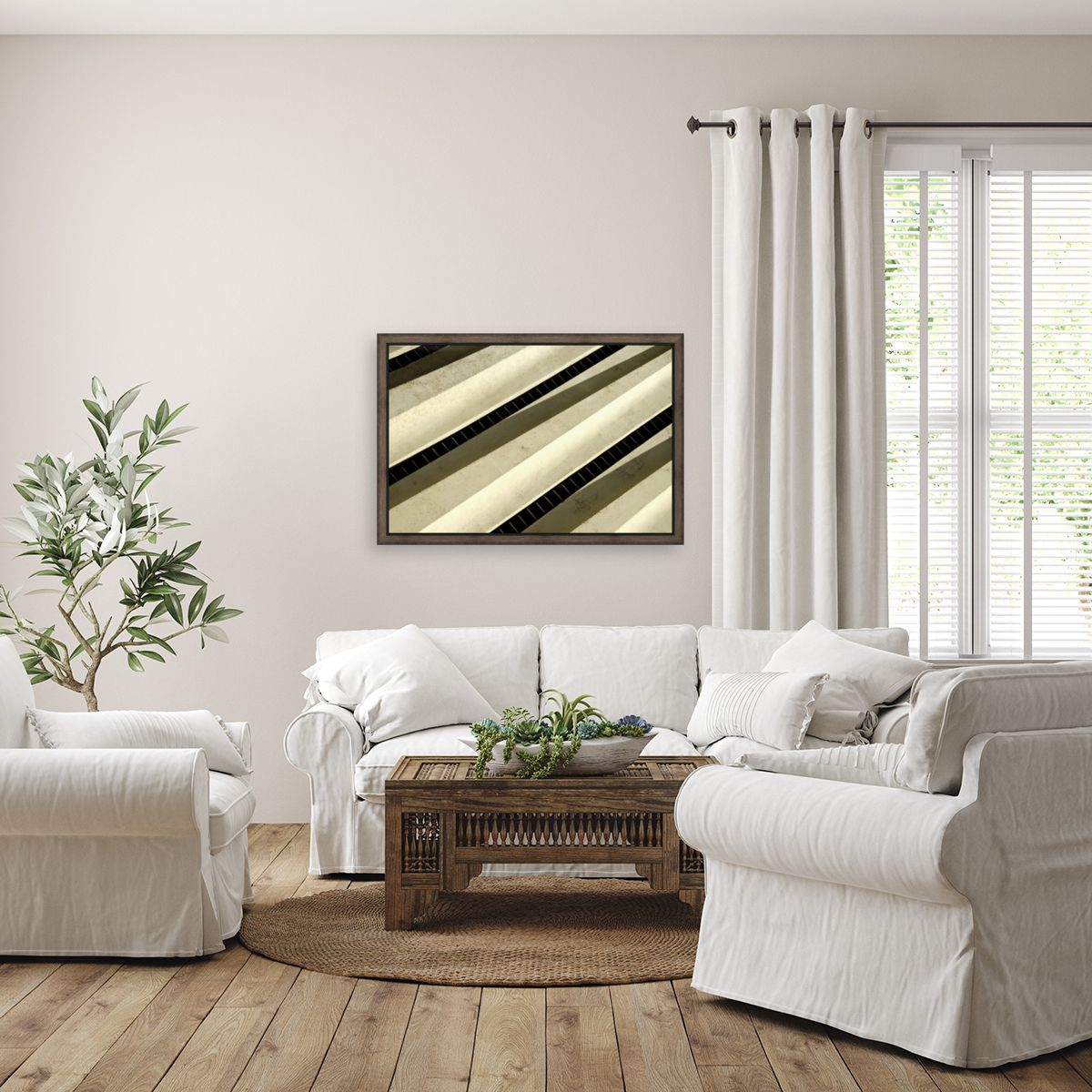Floating Shadow Abstract Reproduction
