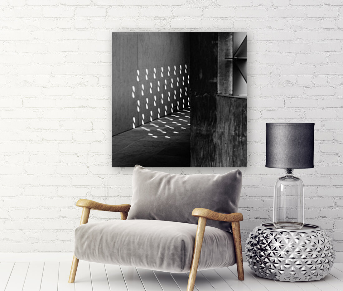 Light Pattern Cast on Concrete Reproduction