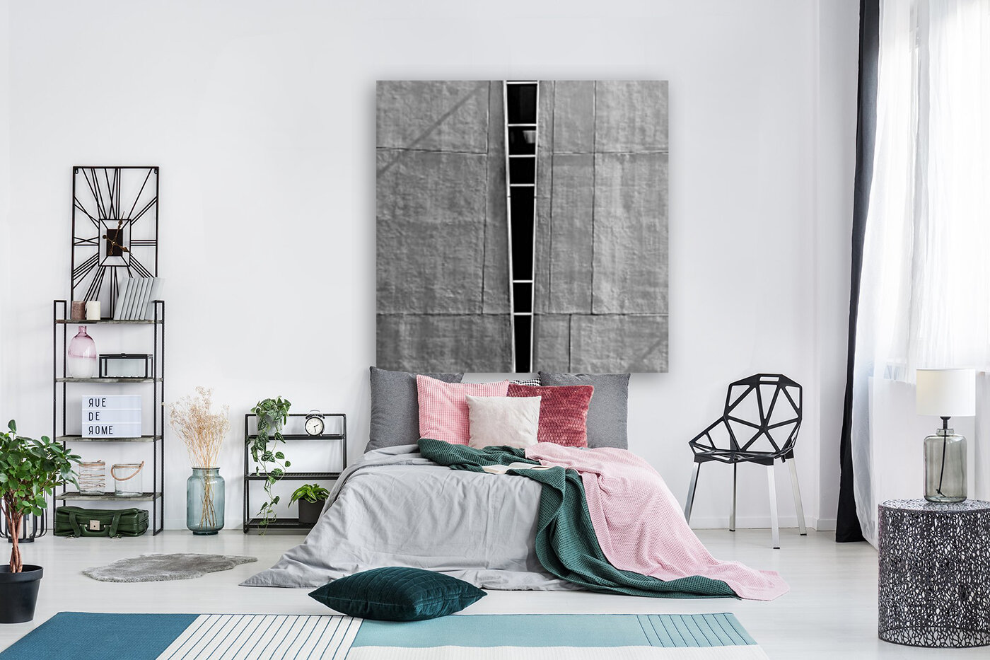 Split Wall with Lines Reproduction