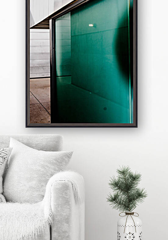 Green Glass Reflection by David Pinter
