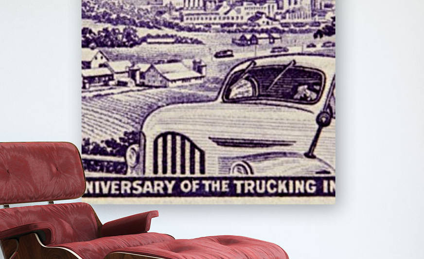 Trucking Industry Stamp by David Pinter